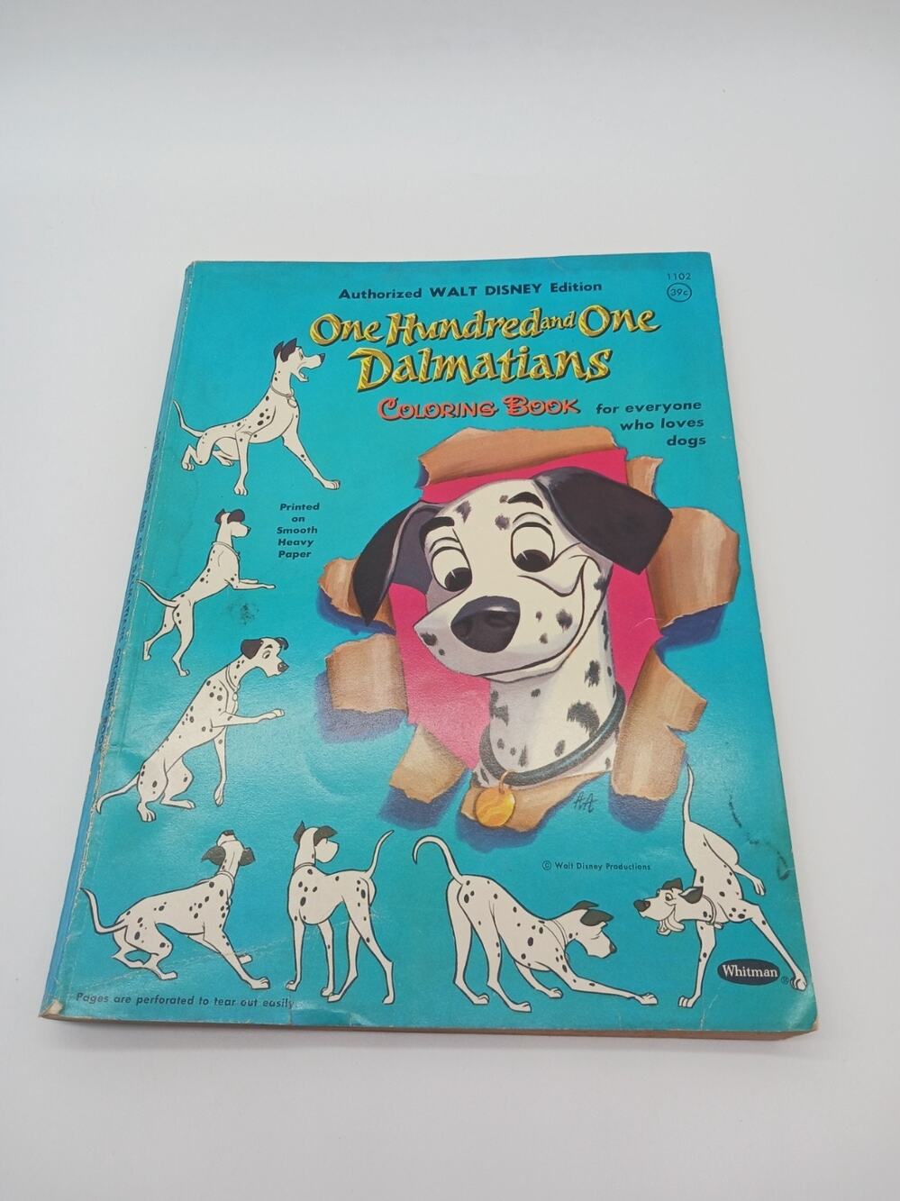 VTG 1960 Walt Disney One Hundred and One Dalmatians Coloring Book Whitman